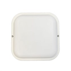 Ecola LED ДПП светильник Квадрат накладной IP65 матовый белый 30W 220V 6500K 190x40 DPKD30ELC