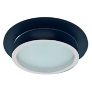 Ecola GX53 H4 SP5370 светильник встраив. Спот IP65 Черный матовый с белой окантовкой 110х54 (к+) SQ530VECB