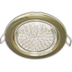 Ecola GX53 H4 Downlight without reflector_gold (светильник) 38x106 - 10 pack (кd102) FG5310ECB - фото 10404