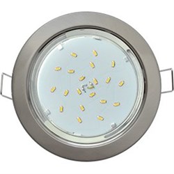 Ecola GX53 H4 Downlight without reflector_satin chrome (светильник) 38x106 (к+) FS53H4ECB - фото 10409