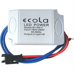 Ecola GX53 H4 LD Power supply блок питания подсветки светильника GX53 H4 LDxxxx 24V, 5.0W PS5350EFB - фото 10413