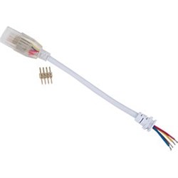 Ecola LED strip 220V connector кабель RGB 150мм с муфтой и разъемом IP68 для ленты RGB 16x8 SCJM16ESB - фото 10895