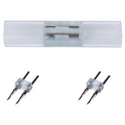 Ecola LED strip 220V connector комплект для упрощенного соединения лента-лента 2-х конт для ленты IP68 12x7 SCNN12ESB - фото 10902