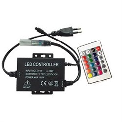 Ecola LED strip 220V RGB IR controller (IP20) 1500W 6,6A для ленты 220V 16x8 IP68 с инфракрасным пультом CRS615ESB - фото 10922