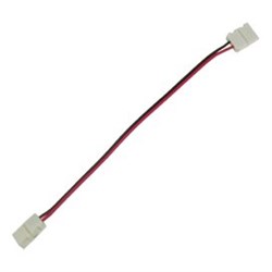 Ecola LED strip connector соед. кабель с двумя 2-х конт. зажимными разъемами  8mm 15 см. уп. 3 шт. SC28C2ESB - фото 11072