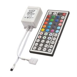 Ecola LED strip RGB IR controller  6A 72W 12V (144W 24V) с большим инфракрасным пультом управления CRL072ESB - фото 11248