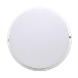 Ecola LED ДПП светильник Круг накладной IP65 матовый белый 18W 220V 4200K 175x45 DPRV18ELC - фото 11337