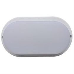 Ecola LED ДПП светильник Овал накладной IP65 матовый белый 12W 220V 4200K 160x90x40 DPLV12ELC - фото 11343