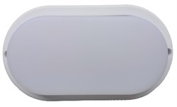 Ecola LED ДПП светильник Овал накладной IP65 матовый белый 18W 220V 4200K 200x100x40 DPLV18ELC - фото 11345