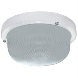 Ecola Light GX53 LED ДПП (DPP) 03-7-101 светильник Круг накладной IP65 1*GX53 матовое стекло белый 185х185х85 TR53L1ECR - фото 11399