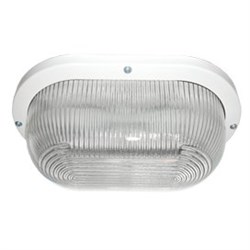 Ecola Light GX53 LED ДПП 03-9-002 светильник Овал накладной IP65 2*GX53 прозр стекло белый 280х175х105 TL53T2ECR - фото 11404