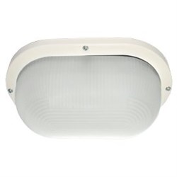 Ecola Light GX53 LED ДПП 03-9-102 светильник Овал накладной IP65 2*GX53 матовое стекло белый 280х175х105 TL53L2ECR - фото 11405