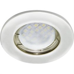 Ecola Light MR16 DL90 GU5.3 Светильник встр. плоский Перламутровое серебро 30x80 (кd74) FP1611EFY - фото 11432