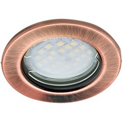 Ecola Light MR16 DL90 GU5.3 Светильник встр. плоский Черненая Медь 30x80 - 2pack (кd74) FA1621EFY - фото 11439