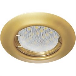 Ecola Light MR16 DL92 GU5.3 Светильник встр. выпуклый Перламутровое золото 30x80 (кd74) FN1612EFY - фото 11450