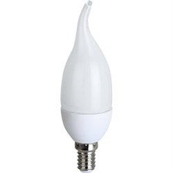 Ecola candle   LED Premium  8,0W 220V E14 4000K свеча на ветру (композит) 129x37 C4PV80ELC - фото 11958