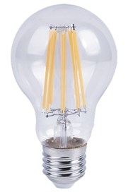 Ecola classic   LED Premium 17,0W A65 220-240V E27 2700K 360° filament прозр. нитевидная (Ra 80, 100 Lm/W, КП=0) 115x65 N7LW17ELC - фото 11960