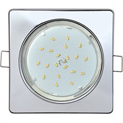 Ecola GX53 H4  Square open edge квадратный Хром плоский 106x41 (к+) FC53N4ECB - фото 3041