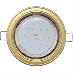 Ecola GX53 H4 9022 светильник встраив. без рефл. 2 цв. жемчуг-золото-жемчуг 38х106 (к+) FV53H4ECB - фото 3231