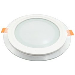 Ecola LED downlight встраив.1042 Круглый даунлайт со стеклом и подсветкой с драйвером 12W 220V 4200K 160x35 DGRV12ELC - фото 3622