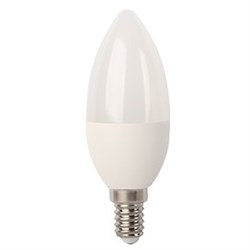 Ecola candle   LED  8,0W 220V E14 6000K свеча (композит) 100x37 C4LD80ELC - фото 9781