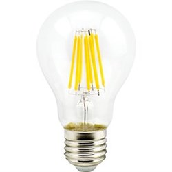 Ecola classic   LED Premium 10,0W A60 220-240V E27 2700K 360° filament прозр. нитевидная (Ra 80, 100 Lm/W, КП=0) 105x60 N7LW10ELC - фото 9866