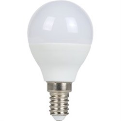 Ecola globe   LED  7,0W G45  220V E14 6500K шар (композит) 82x45 K4GD70ELC - фото 9940