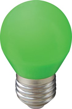 Ecola globe   LED color  2,0W G45 220V E27 Green шар Зеленый матовая колба 70x45 K7CG20ELB - фото 9950