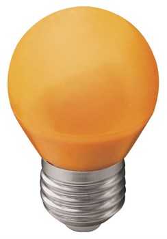 Ecola globe   LED color  2,0W G45 220V E27 Orange шар Оранжевый матовая колба 70x45 K7CY20ELB - фото 9951