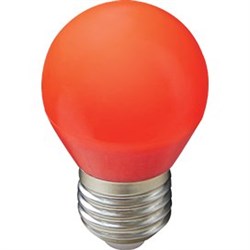 Ecola globe   LED color  5,0W G45 220V E27 Red шар Красный матовая колба 77x45 K7CR50ELB - фото 9955