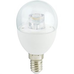 Ecola globe   LED Premium  7,0W G45 220V  E14 2700K прозрачный шар с линзой (композит) 80x45 K4FW70ELC - фото 9971