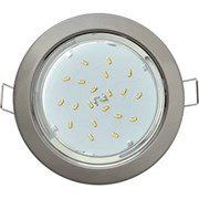 Ecola GX53 H4 Downlight without reflector_satin chrome (светильник) 38x106 (к+) FS53H4ECB