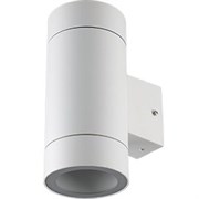 Ecola GX53 LED 8013A светильник накладной IP65 прозрачный Цилиндр металл. 2*GX53 Белый матовый 205x140x90 FW53C2ECH