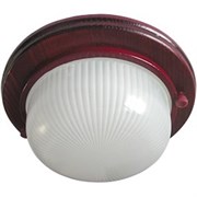 Ecola GX53 LED НБО-03-60-031 светильник Круг накладной IP65 дерево Вишня 1*GX53 матовый 220х84 TP53R3ECA