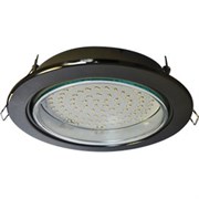 Ecola GX70-H5 светильник встраив. без рефл. Черный хром 53x151 (кd135) FB70H5ECB