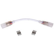 Ecola LED strip 220V connector гибкий соединитель лента-лента 4-х конт с разъемами для ленты IP68 RGB 14x7 SCVM14ESB