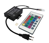 Ecola LED strip 220V RGB IR controller (IP20) 1500W 6,6A для ленты 220V 14x7 IP68 с инфракрасным пультом CR145KESB