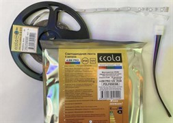 Ecola LED strip PRO  4,8W/m 12V IP20  8mm  60Led/m RGB разноцветная светодиодная лента на катушке  5м. P2LF05ESB