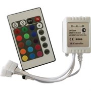 Ecola LED strip RGB IR controller 12A 144W 12V (288W 24V) с инфракрасным пультом управления CRS144ESB