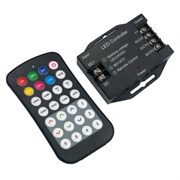 Ecola LED strip RGB RF  controller 24A 288W 12V (576W 24V) с кнопочным черным радиопультом RFK24BESB