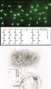Ecola LED гирлянда 220V  IP44 Бахрома 5x0.5м 135Led Зеленый Green, 8 режимов, прозр.провод с вилкой N4GM05ELC