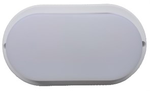 Ecola LED ДПП светильник Овал накладной IP65 матовый белый 18W 220V 4200K 200x100x40 DPLV18ELC