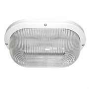 Ecola Light GX53 LED ДПП 03-9-002 светильник Овал накладной IP65 2*GX53 прозр стекло белый 280х175х105 TL53T2ECR