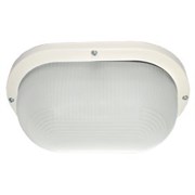 Ecola Light GX53 LED ДПП 03-9-102 светильник Овал накладной IP65 2*GX53 матовое стекло белый 280х175х105 TL53L2ECR