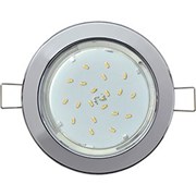 Ecola Light GX53-H6 светильник металл. встраиваемый плоский хром 101x16 TC5325ECB