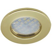 Ecola Light MR16 DL90 GU5.3 Светильник встр. плоский Золото 30x80 (кd74) FG1611EFY