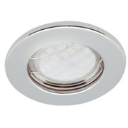 Ecola Light MR16 DL90 GU5.3 Светильник встр. плоский Хром 30x80 (кd74) FC1611EFY