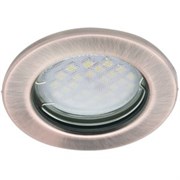 Ecola Light MR16 DL90 GU5.3 Светильник встр. плоский Черненая Медь 30x80 (кd74) FA1611EFY