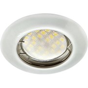 Ecola Light MR16 DL92 GU5.3 Светильник встр. выпуклый Перламутровое серебро 30x80 (кd74) FP1612EFY