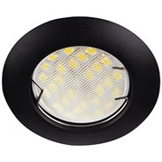 Ecola Light MR16 DL92 GU5.3 Светильник встр. выпуклый Черный матовый 30x80 - 2pack (кd74) FU1622EFY